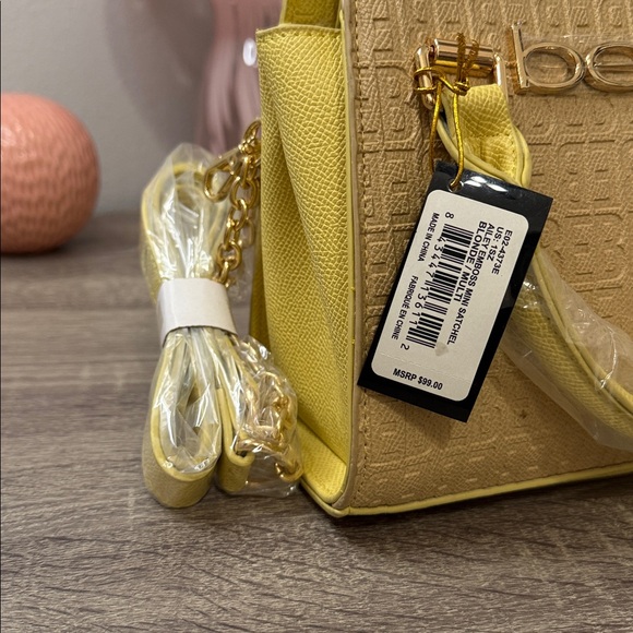 Bebe Two-Tone Blonde Mini Satchel - Picture 4 of 8